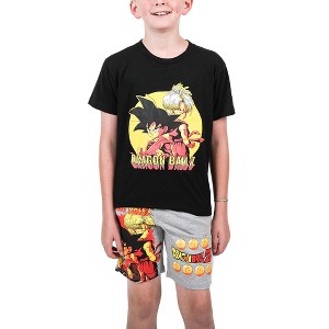 Dragon Ball Z Anime Heroes Boy's Graphic Tee And Shorts Set - 1 of 4