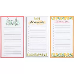 Paper Junkie 3-Pack Magnetic To Do List Notepads Memo Pad, Grocery Lists for Fridge 4.25 x 7.5 in