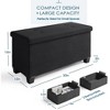 Nestl Storage Ottoman Bench with Storage Bins, Rectangular Storage Bench - 3 of 4