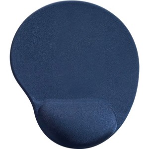 Compucessory Gel Mouse Pad Wrist Rest 9"x10"x1" Blue 45162 - 1 of 2