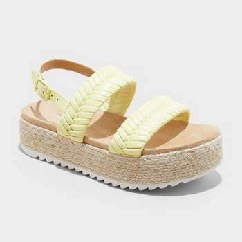 Kids' MaCenna Espadrille Platform Sandals - Cat & Jack™ Yellow