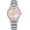 Citizen Ladies Eco-Drive Sleeping Beauty Watch, Silver-Tone Stainless Steel Bracelet, Pink Dial - 2 of 4
