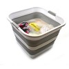 SAMMART 35L(9.2 gallon) Collapsible Plastic Laundry Basket-Square Tub/Basket - 3 of 4