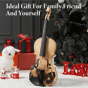 YOOCOZZ Professional 4/4 Full-Size Violin, Premium Sound Durable Lightweight, Complete Accessories - 1 of 4