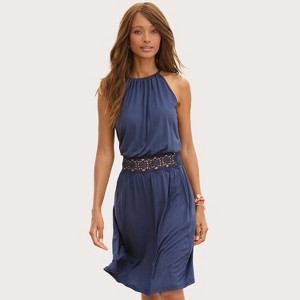 Women's Crochet Detail Dress - LASCANA - 1 of 4