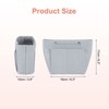 Unique Bargains Portable Makeup Bags and Organizers Encrypted Felt Purse Insert 6.7 x 3.9 x 6.3 Inch - 2 of 4
