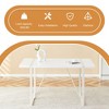 NicBex Modern Rectangular Dining Table for 4-6 Person with Metal Legs, Kitchen Table with Thick Tabletop, Dining Table for Kitchen, Bedroom - 4 of 4