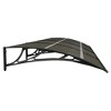 vidaXL Door Canopy Black 157.5 in.x39.4 in. Polycarbonate - 4 of 4