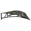 vidaXL Door Canopy Black 157.5 in.x39.4 in. Polycarbonate - image 4 of 4