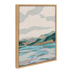 18" x 24" Sylvie Dal Lake Framed Canvas by Nikita Jariwala - Kate & Laurel All Things Decor - 1 of 4