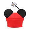Disney Minnie Mouse Ears & Flower Red Novelty Cosplay Pillbox Hat - 2 of 4