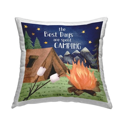 Stupell Industries Mountainside Camping Landscape, 18 x 18
