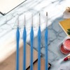 Unique Bargains Liner Brush for Watercolor Wooden Handle with Wolf Hair Bristles 5 Pcs - 2 of 3
