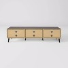 CorLiving Cole TV Stand for TVs up to 85" Dark Gray: Modern Bench, 6 Adjustable Shelves, Metal Hardware, MDF Frame, Holds 85" TVs - 4 of 4