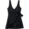 Lands' End Women's D-Cup Side Tie Mini Swim Dress Swimsuit - 4 of 4