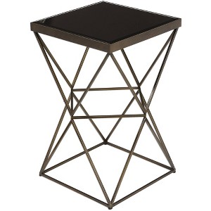 Uttermost Uberto Bronze Caged Frame Accent Table - 1 of 1
