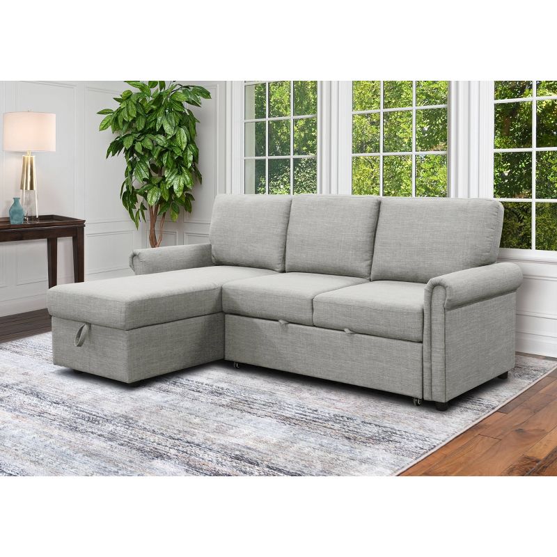 Clara Storage Sofa Bed Reversible Sectional - Abbyson Living, 3 of 12