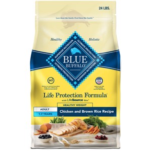 Blue Buffalo Life Protection Formula Natural Adult Healthy Weight Dry Dog Food Chicken and Brown Rice - 1 of 4
