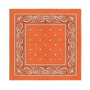 Jordefano Cowboy Western Set of 6 Paisley Cotton Bandannas - 1 of 3