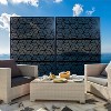 CAVINAS Matrix Metal Decorative Patio Screens, Outdoor & Indoor, Freestanding Decorative Privacy Screen for Deck Balcony Patio - 2 of 4