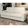 83 Inch Modern Sofa, 3 Seater, Corduroy, Beige - 3 of 4