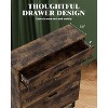 Narrow Shoe Cabinet Storage for Entryway, 3 Drawers, Freestanding Shoe Organizer Wooden - 4 of 4