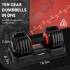 55 lb Adjustable Dumbbell Set, Free Weight Set Pair Fast for Exercises,Dumbbells  Men and Women Muscle exercise / Strength training - 4 of 4