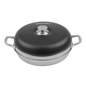 Petromax Camping Oven, Outdoor Baking over Fire Stovetop or Hotplate, Portable for Campsite and Backyard, Stainless Steel, 2.1 Qt - 1 of 4