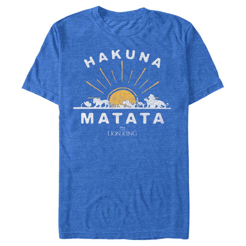 Men's Lion King Silhouette Sunrise T-Shirt, 1 of 6