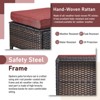 Gymojoy Outdoor Patio Footstool Ottomans with Cushion - 4 of 4