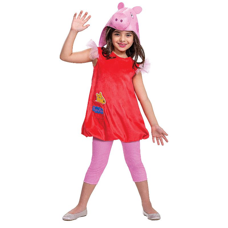 Disguise Toddler Girls' Deluxe Peppa Pig Costume, 1 of 4
