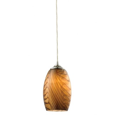 Elk Home Tidewaters 1 - Light Pendant in  Satin Nickel