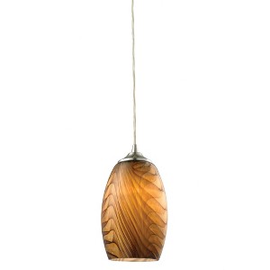 Elk Home Tidewaters 1 - Light Pendant in  Satin Nickel - 1 of 1