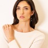 Dangled Pearl 14k Gold Earrings - In Season Jewelry - 2 of 3