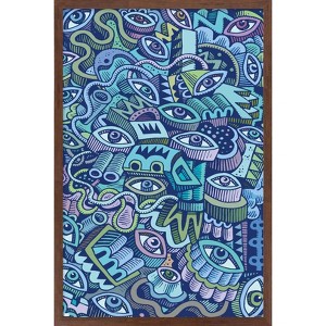 Trends International Big Blue Doodle Framed Wall Poster Prints - 1 of 4