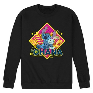 Men's - Disney - Lilo & Stitch Graphic Fleece Sweatshirt - 1 of 4