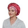 Anna-Kaci Women Silk Bonnet for Sleeping Satin Hair Bonnet with Floral Elastic Band for Hair Protection - 3 of 4