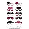 Big Dot of Happiness 2025 Maroon Graduation Glasses - Paper Card Stock Party Photo Booth Props Kit - 10 Count - 3 of 4
