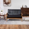 NicBex Couches for Living Room Modern Loveseat Sofa Upholstered Pu Leather 2-seat Couch with Wooden Leg for Apartment - 3 of 4