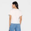 Women's Hot Spring Ranch Short Sleeve Graphic Shrunken T-Shirt - White - 3 of 3