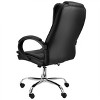 Elama High Back Adjustable Faux Leather Office Chair in Black - 3 of 4