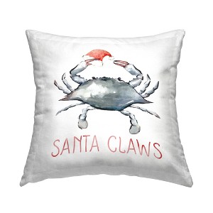 Stupell Industries Santa Claws Christmas Crab - 1 of 3