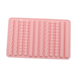 Unique Bargains Candy Making Moulds 12-Cavity Candy Stick Mould Hand Wash 7.52"x4.76"x0.43" 1 Pc - 1 of 4