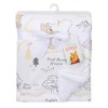 Lambs & Ivy Disney Baby Pooh and the Hundred Acre Woods White Baby Blanket - 4 of 4