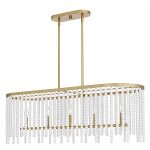 Quoizel Lighting Apelle 5 - Light Chandelier in  Aged Brass - 1 of 1