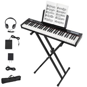 GustoWave 61-Key Semi-Weighted Keyboard Piano, 128 Tones & Rhythms, 80 Demo Songs, Portable Electric Piano, Ideal Gift for Beginners & Professionals - 1 of 4