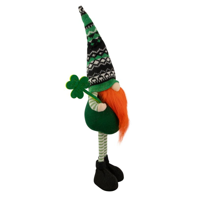 Northlight 20" Green Leprechaun Boy Gnome Standing St Patrick's Day Figure, 3 of 6