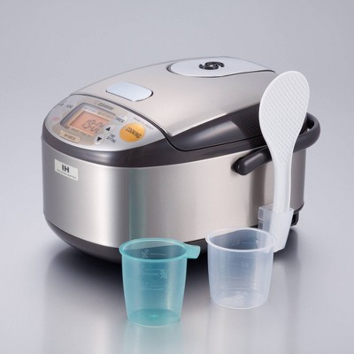 Stainless Steel Induction Heating Rice Cooker with LCD Display, 3 Cups