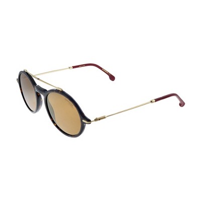 Carrera 195/S 063 Unisex Round Sunglasses Havana 50mm