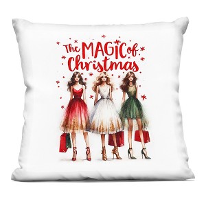 Stupell Industries Glam Magic Of Christmas Indoor Pillow, 18 x 18 - 1 of 3